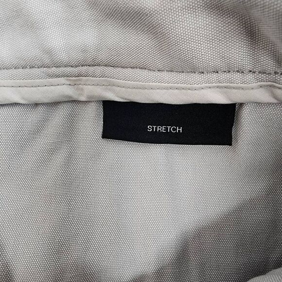 Hugo Boss Size 36 Flat Front Chino Grey Shorts Men's O10 - Picture 7 of 8